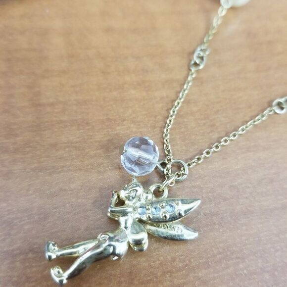 Gold Tinkerbell necklace - Picture 3 of 8